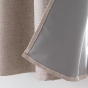 Lot de 2 Rideaux a oeillets 140 x 180 cm 100% occultant thermique Crepuscule Beige