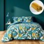 Parure de Lit Lavinia 240 x 220 cm + Drap-Housse 140x190 cm Jaune