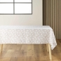 Nappe rectangle 140 x 240 cm microfibre imprimee divany Naturel