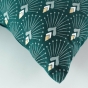 Coussin dehoussable 45 x 45 cm coton imprime or Alden
