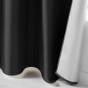 Rideau à Œillets 140 x 260 cm – Polyester Uni Thermique – Icemount Noir