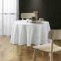 Nappe ronde (0) 180 cm polyester imprime linea Sans