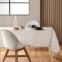 Nappe rectangle 150 x 240 cm polyester imprime kalini Naturel