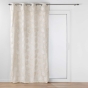 Lot de 2 rideau Rideau a oeillets 140 x 240 cm polycoton imprimé metallisé Evasion