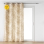 Lot de 2 rideaux a oeillets 140 x 240 cm coton/polyester imprime Dune