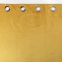 Lot de 2 Rideaux 100% occultant 135 x 260 cm en velours Velounight Jaune