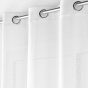 Voilage a oeillets 140 x 240 cm effet lainage Loulaine Blanc