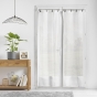 Paire droite anneaux 2 x 70 x 200 cm voile tisse linka Blanc