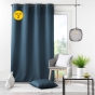 Lot de 2 Rideaux à Œillets Métal 140 x 260 cm – Uni Marine – Essentiel