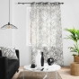 Voilage a oeillets 140 x 240 cm voile sablé imprimé Cabana Naturel