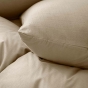 Parure de lit 3 pièces 260 x 240 cm 100% coton relief uni CLARA Naturel