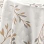 Nappe ronde (0) 180 cm polyester imprime manola Naturel
