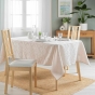 Nappe rectangle 140 x 240 cm jacquard doriane Naturel