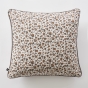 Coussin déhoussable 45 x 45 cm – Gaze de coton imprimée LÉONIE