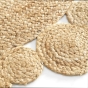 tapis rond déco (0) 90 cm jute ajouré Cordou