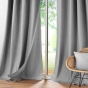 Lot de 2 Rideaux occultant/thermique/phonique doublure amovible 140 x 260 cm Coverline Anthracite