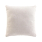 Coussin dehoussable compresse 45 x 45 cm polyester/lin uni pauline Sans