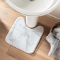 contour wc microfibre 45*45cm marbre