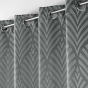 Rideau a oeillets 140 x 260 cm jacquard victoria Gris