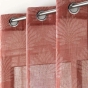 Voilage a oeillets 140 x 240 cm voile tissé appliqué Levita Marsala