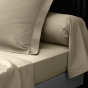Drap Housse 140 x 190 cm – Percale Unie 78 Fils – Sable