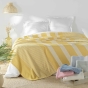 Couvre lit 2 personnes 220 x 240 cm coton/polyester tisse adele Curry