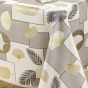 Nappe rectangle 145 x 240 cm polyester imprime metallise natane Naturel