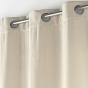 Rideau a oeillets 140 x 260 cm velours jacquard Mika Beige