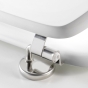 Abattant wc charnieres metal 37.5 x 46 cm mdf uni mat matteis Blanc