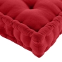 Coussin de sol 50 x 50 x 10 cm coton/polyester recycle grs twily Rouge