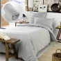 Pack Housse de couette en flanelle 140x200 cm + 1 taie 50x70 + drap housse 90x190 Gris