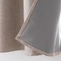 Rideau a oeillets 140 x 180 cm 100% occultant thermique Crepuscule Beige