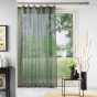 Voilage a anneaux 140 x 240 cm voile tissé Linka Kaki