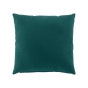 Coussin dehoussable  45 x 45 cm coton/polyester recycle Twily Emeraude
