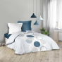 Parure de couette 260 x 240 cm + taies 100% coton voie lactee