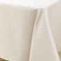Nappe rectangle 140 x 240 cm jacquard artea Naturel