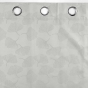 Lot de 2 Rideaux a oeillets 140 x 260 cm 100% occultant/jacquard Lunella Gris