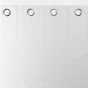 Rideau a oeillets 140 x 260 cm 100% occultant/microfibre unie obscure Blanc