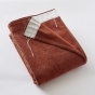 Lot de 2 Rideaux Blackout Terracotta 140 x 260 cm – Occultant Polaire – Galon Fronceur