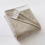 Lot de 2 Rideaux Blackout Beige lin 140 x 260 cm – Occultant Polaire – Galon Fronceur