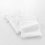 2 gants de toilette 15 x 21 cm eponge unie elegance Blanc