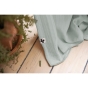 Rideau ajustable + 8 anneaux pince – Gaze de coton – 140 x 300 cm – Eucalyptus – Gaïa