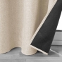 Lot de 2 rideaux à œillets isolant doublé polaire Jupiter Beige 140 x 260 cm