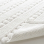 Tapis de bain 50 x 80 cm coton jacquard tisse cleonis Sans