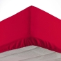 Lot de 2 Draps housse bonnet 30 cm 2 personnes 140 x 190 cm microfibre Oscar Rouge