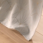 Rideau à Oeillets (140 x 260 cm) ECLAT Taupe, Occultant Imprimé Métallisé