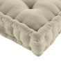 Coussin de sol déhoussable  50 x 50 x 10 cm coton/polyester recyclé Twily Ecru
