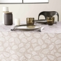 Nappe rectangle 140 x 240 cm microfibre imprimee divany Naturel