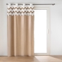 Rideau a oeillets 140 x 240 cm coton +top tufté + pompons Azari
