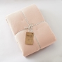 Édredon 180 x 240 cm - Double Gaze de Coton 125 gr/m² - Uni Gaïa Rose